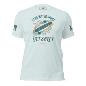 Men's Get Salty T-Shirt in blue for water sports.