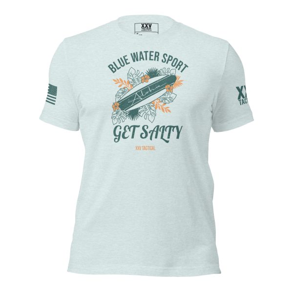 Men's Get Salty T-Shirt in blue for water sports.