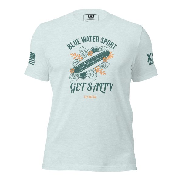 Women's Get Salty T-shirt for blue water sport safety.