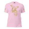 A Women's Saint Michael defeating Satan Tee.