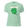 A Women's No Lucks Given Tee with a clover on it.
