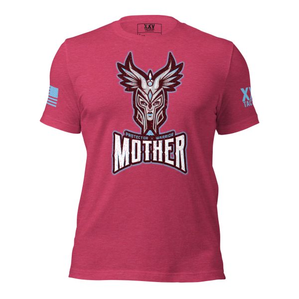 A pink t-shirt with the word Protector Warrior Mother, a symbol of strength and protection.