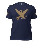 A Men's Vintage American Working Class Tee with an American eagle design.