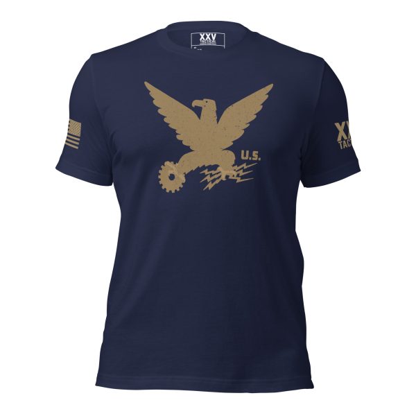A Men's Vintage American Working Class Tee with an American eagle design.