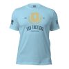 A light blue Men's Unrelenting Defender Tee with the word tactical on it.