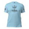 The Men's Blood & Thunder - Salty Captain Tee in light blue.