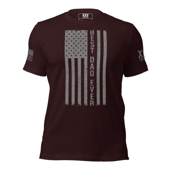 The Best Dad Ever American Flag Tee worn by my dad.