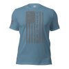 A Women's Distressed Flag Veteran T-Shirt with the word "veteran" on it.