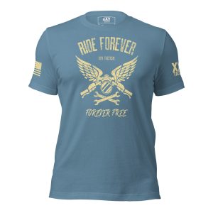 A Women's Ride Forever - Forever Free Tee that says Ride Forever.