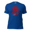 A men's Josh White Racing #03 Tee with the word John White on it.