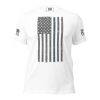 A Women's Thin Blue Line Flag Tee.