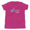 A Kid's Josh White Racing Tee with an image of an American flag.