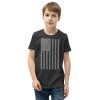 A youth proudly donning a Youth American Flag T-Shirt.