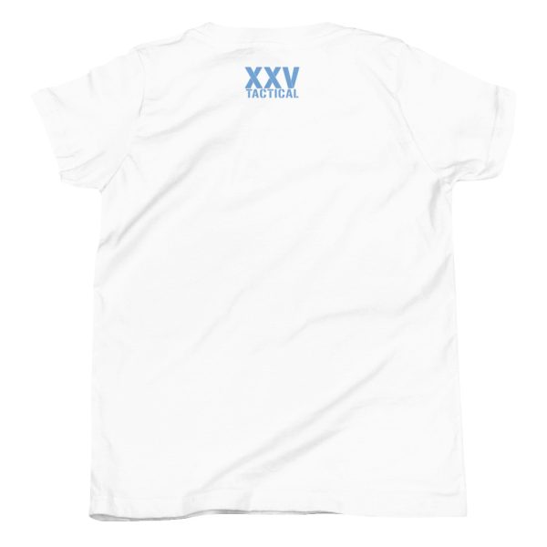 A Youth Catch Life by The Fin t-shirt with the word "vx" on it.
